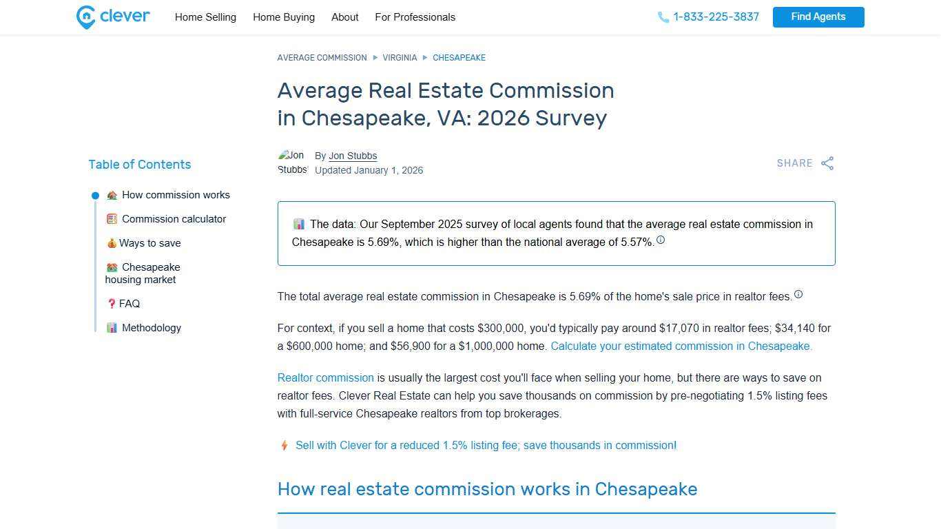 The Average Chesapeake Real Estate Commission: 2026 Update