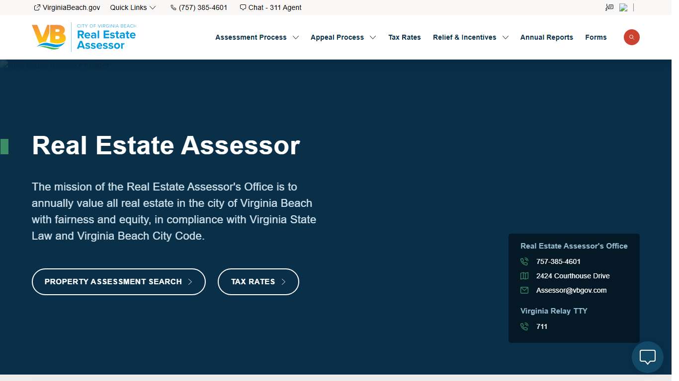 Real Estate Assessor City of Virginia Beach